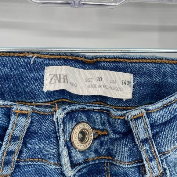 Zara kids denim addict button fly skinny jeans 10 - Picture 7 of 7